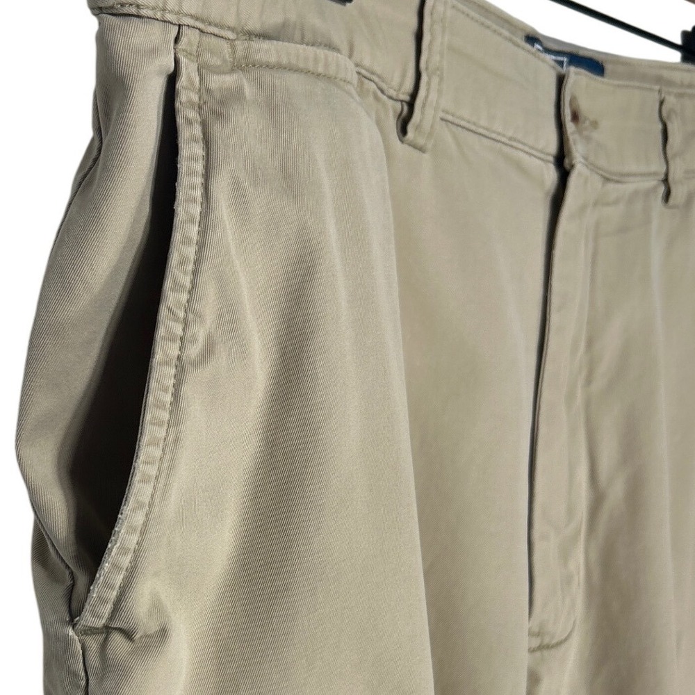 Polo Ralph Lauren Cotton Twill Chino Flat Front Prospect Shorts Khaki Tan Sz 38 - Picture 3 of 8